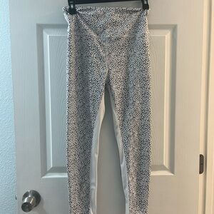 White and Black Polka Dot Leggings
